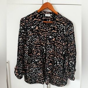 Kaffe Black blouse with detail